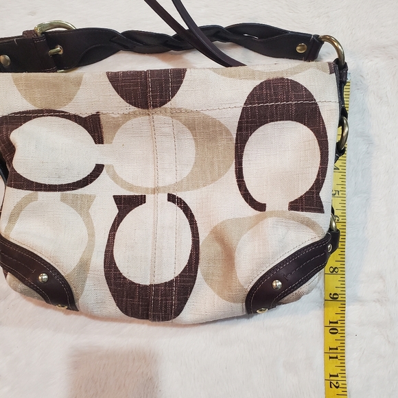 Coach Brown Hobo Bag With Matching Wallet A0826-12197 - Picture 5 of 17